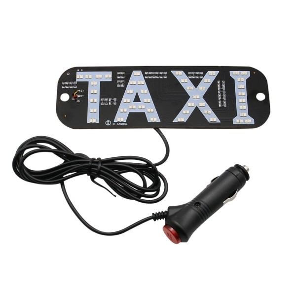 Placuta cu led, indicator taxi, 45 smd culoare verde, 45 smd culoare rosu, conectare la bricheta auto